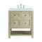 James Martin Vanities 30'' Single Vanity, Whitewashed Oak w/ 3 CM Carrara White Marble Top 330-V30-WWO-3CAR - alternate 1